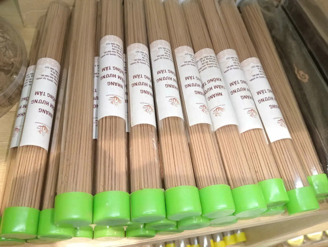 Natural Coreless Agarwood Incense Sticks – Brown Tube (Standard Grade) | Vietnamese Oud&nbsp;